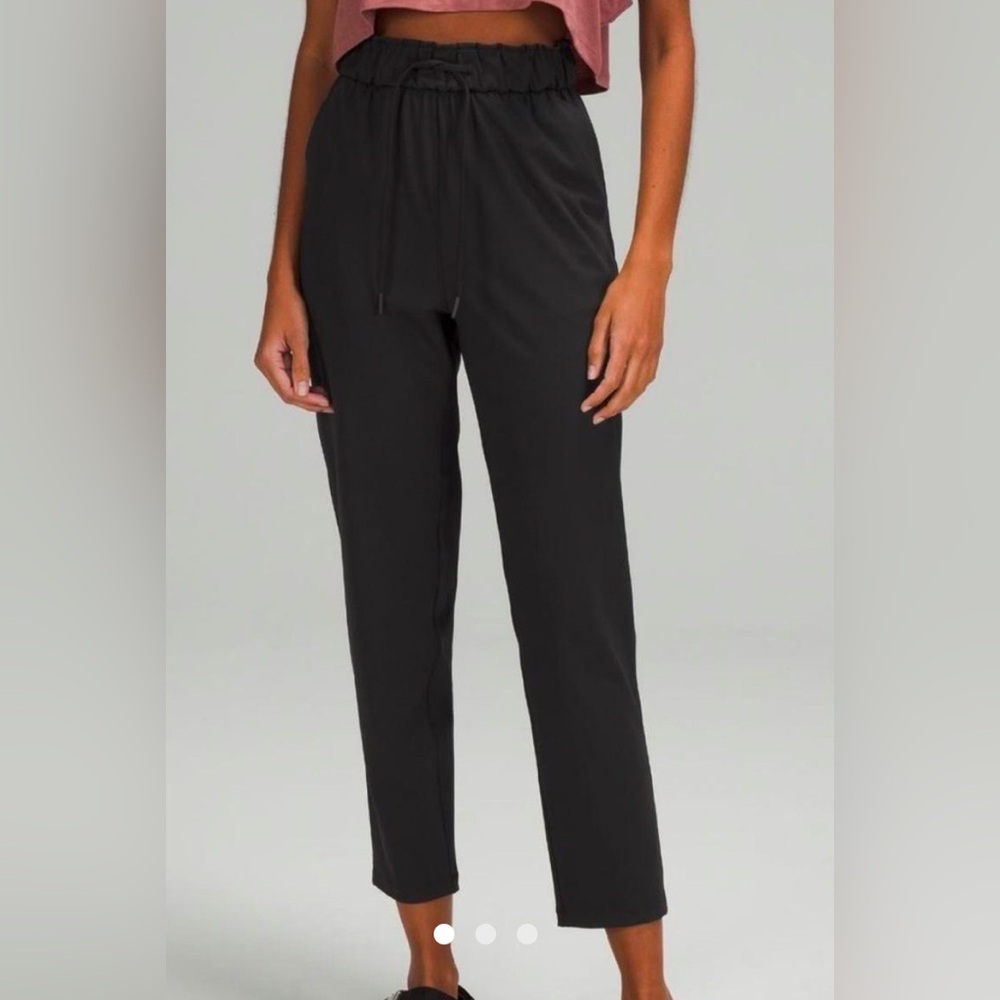 Lululemon stretch high rise 7/8 length black - size 0